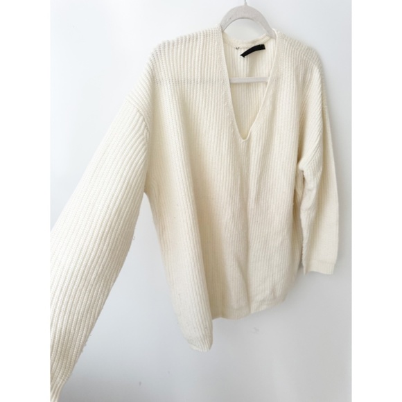 Jenni Kayne Cashmere Wool Cabin Sweater Ivory S - Picture 6 of 6